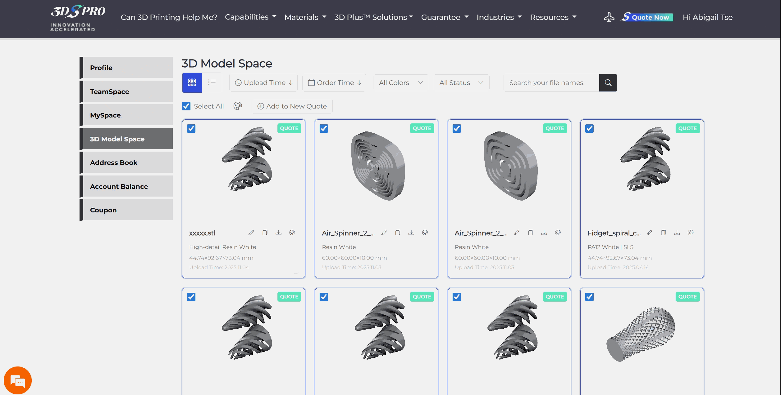 manage files instantly with quick action buttons